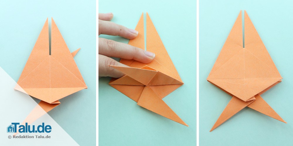 Origami Fisch falten