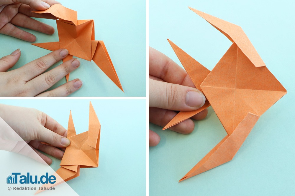Origami Fisch falten