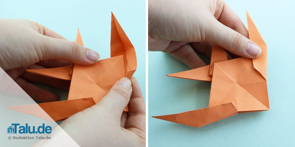 Origami Fisch falten