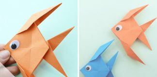 Origami Fisch falten