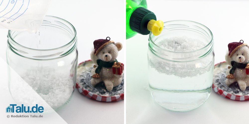 Schneekugel basteln