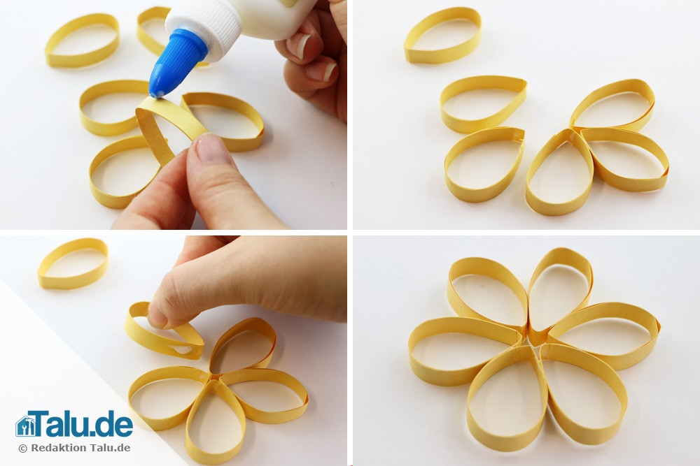 Quilling Blüte