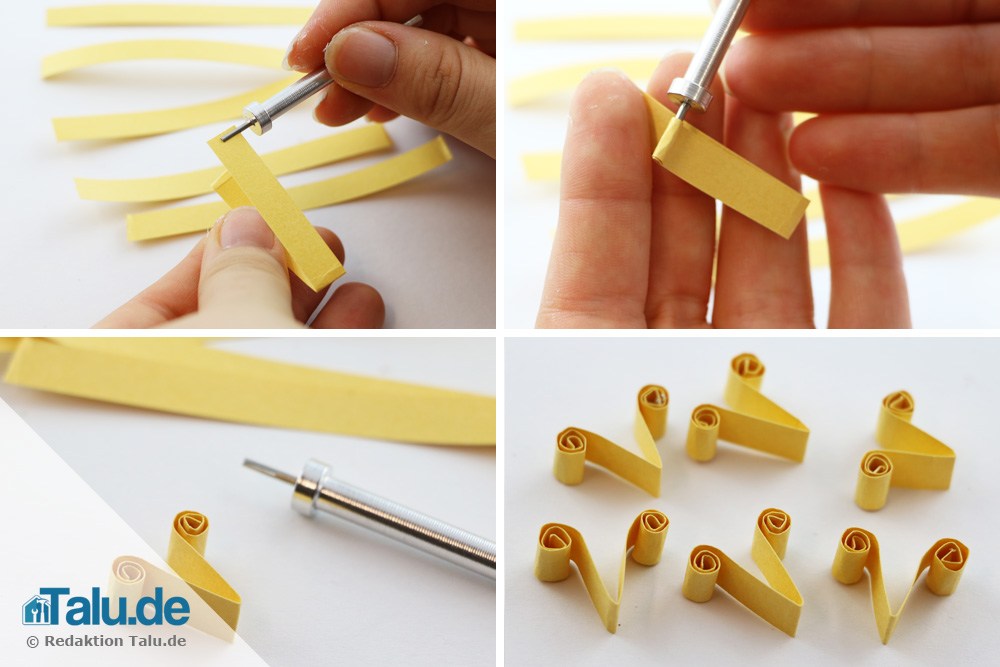 Quilling Blüte