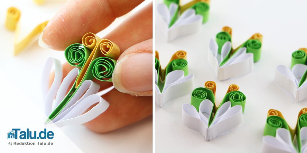 Quilling Blüte