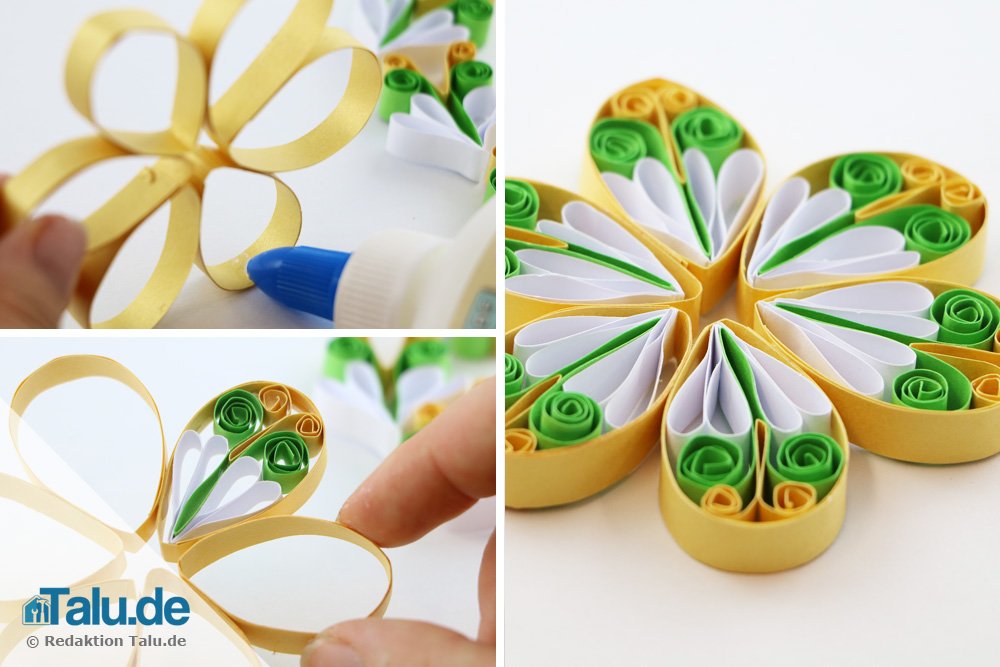 Quilling Blüte