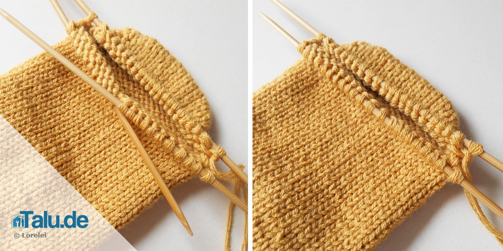Sockenspitze stricken