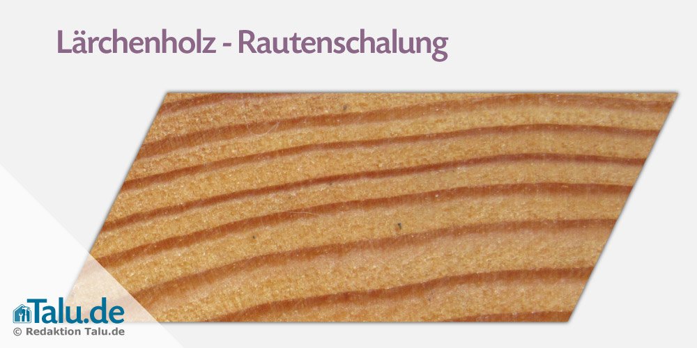 Rautenschalung aus Lärchenholz