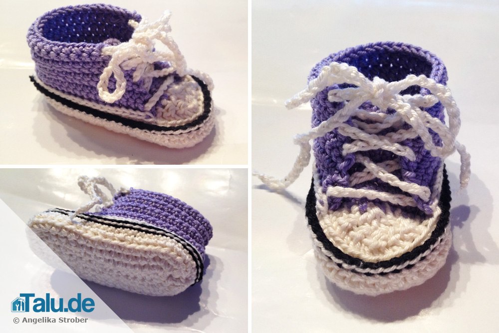 Baby Chucks Hakeln Anleitung Fur Trendige Babyschuhe Talu De