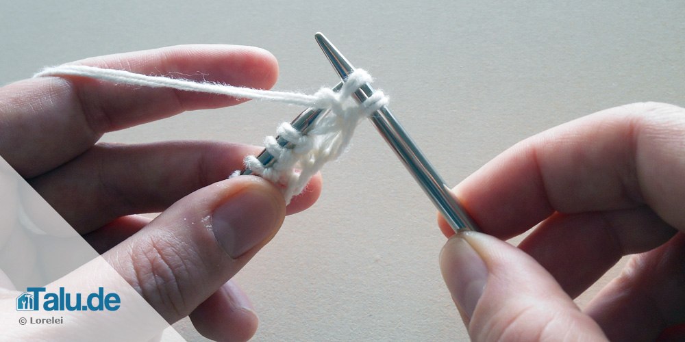 Linke Maschen stricken