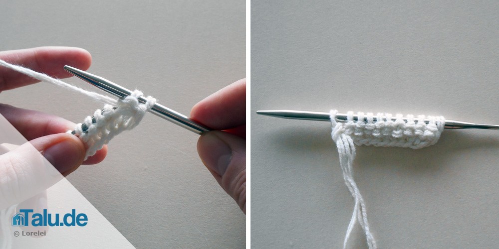 Linke Maschen stricken