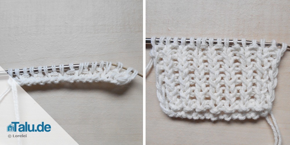 Linke Maschen stricken