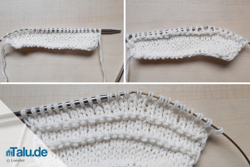 Linke Maschen stricken