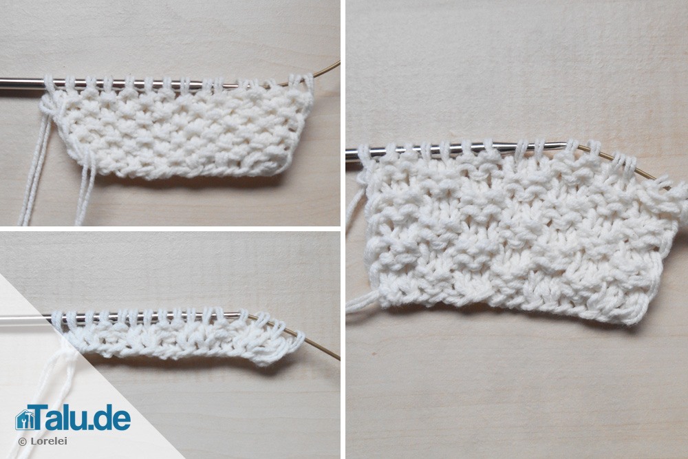 Linke Maschen stricken