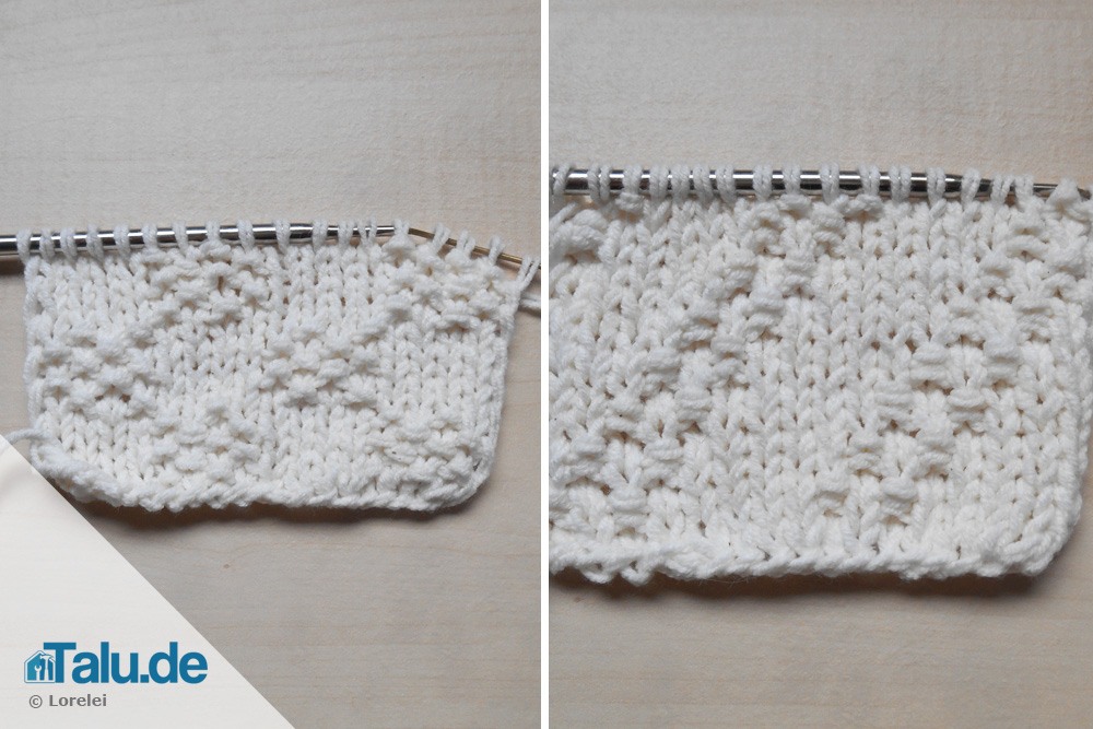 Linke Maschen stricken