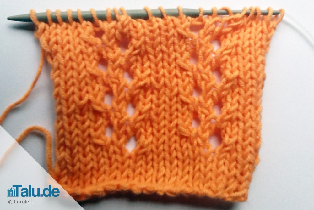 Ajourmuster stricken