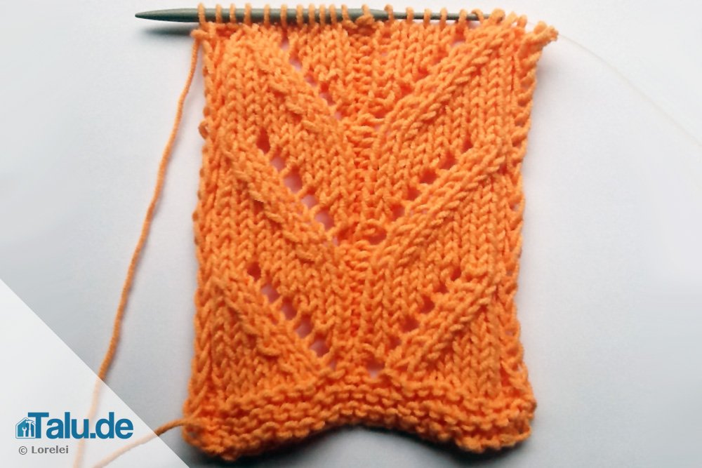 Ajourmuster stricken