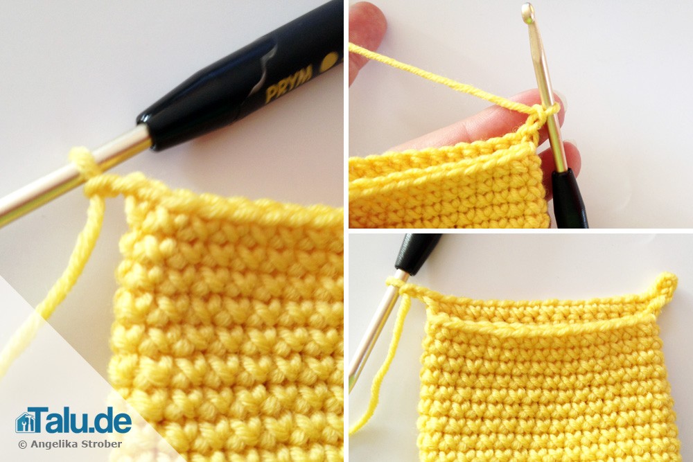 Handytasche mit Klappe häkeln