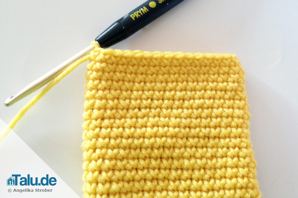 Handytasche mit Klappe häkeln
