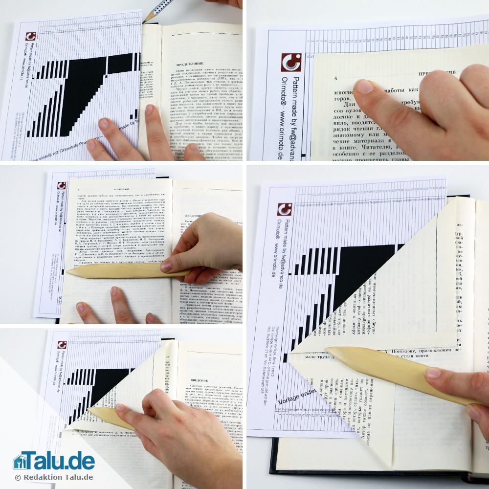 Orimoto-Anleitung - Bücher kreativ falten - DIY-Tutorial ...