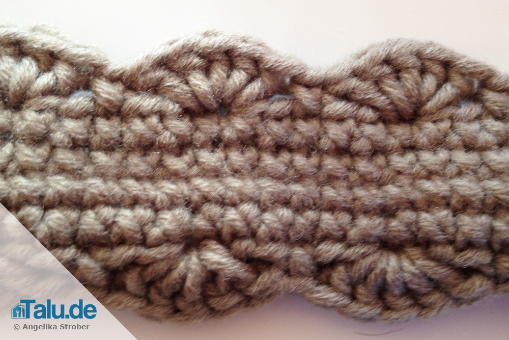 Muschelmuster-Tasche häkeln