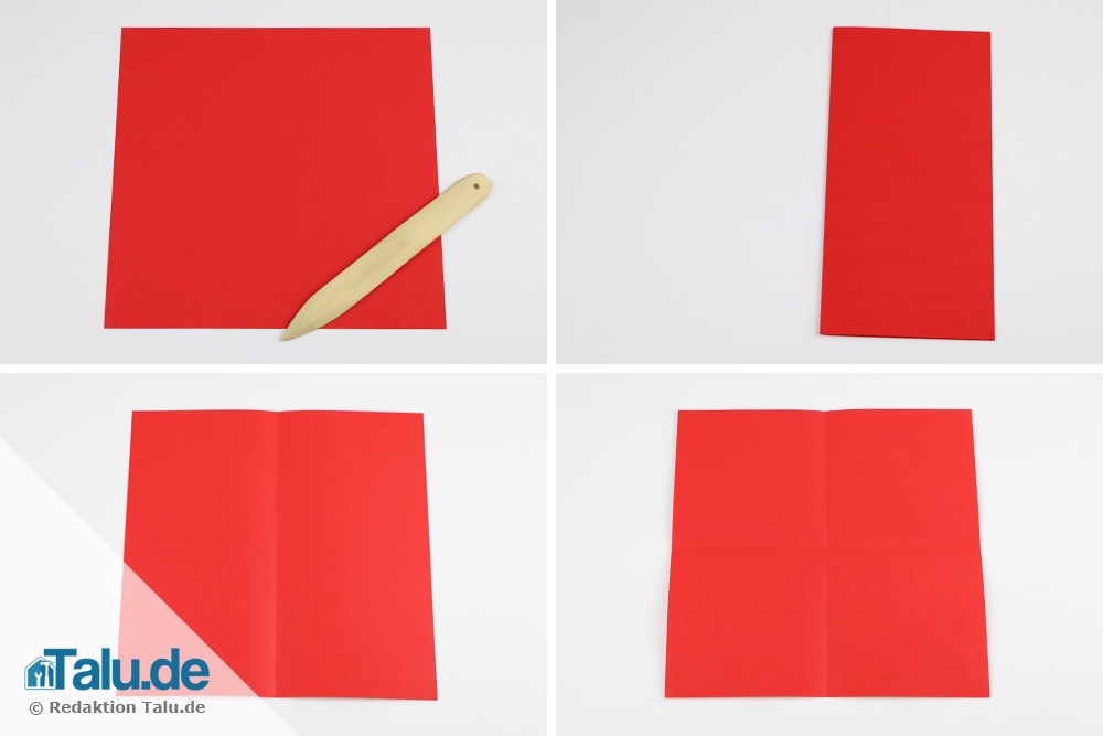 Origami Herz falten