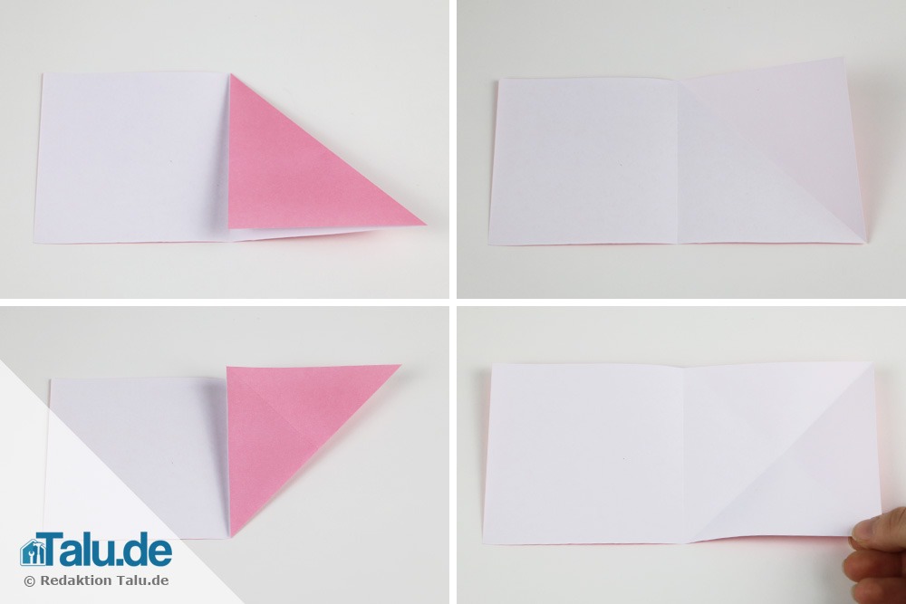 Origami Herz falten