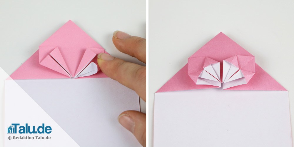 Origami Herz falten