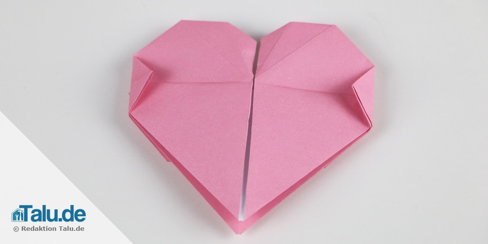 Origami-Herz falten