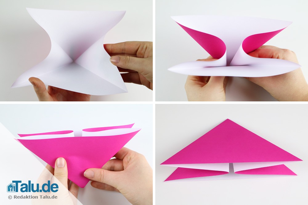 Origami Rose Aus Papier Falten Diy Anleitung Talude