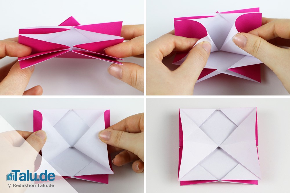 Origami Rose Aus Papier Falten Diy Anleitung Talude