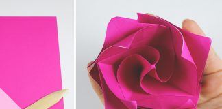 Origami-Rose