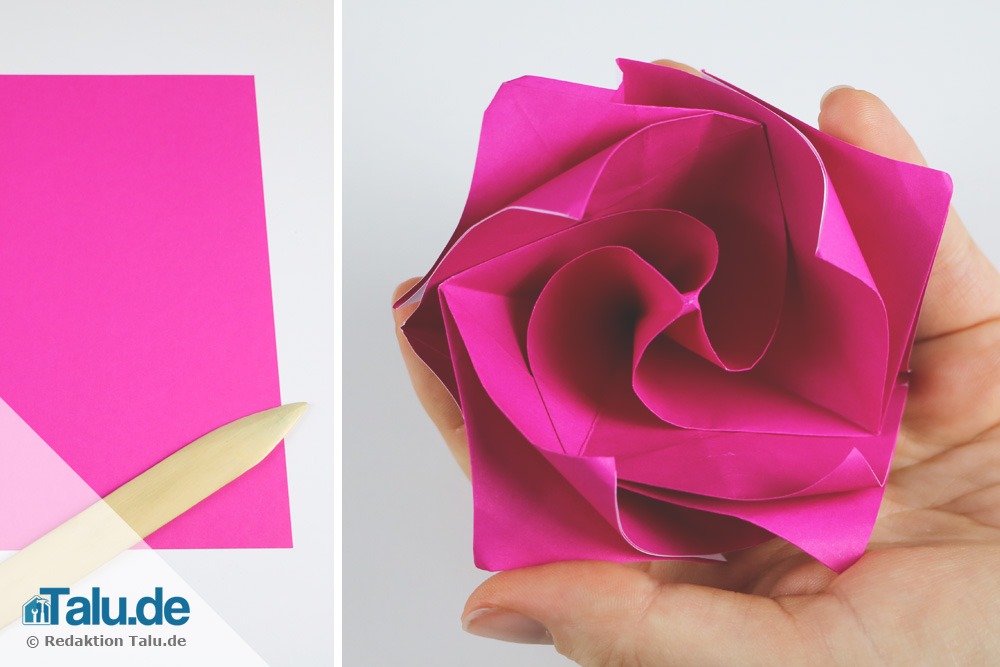 Origami-Rose