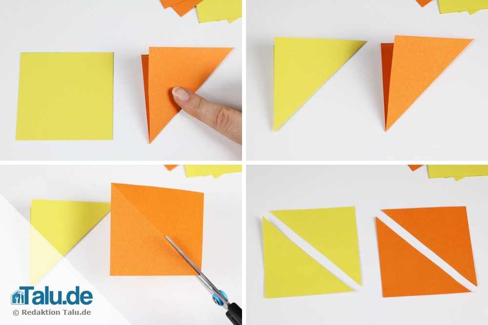 Papierblume basteln