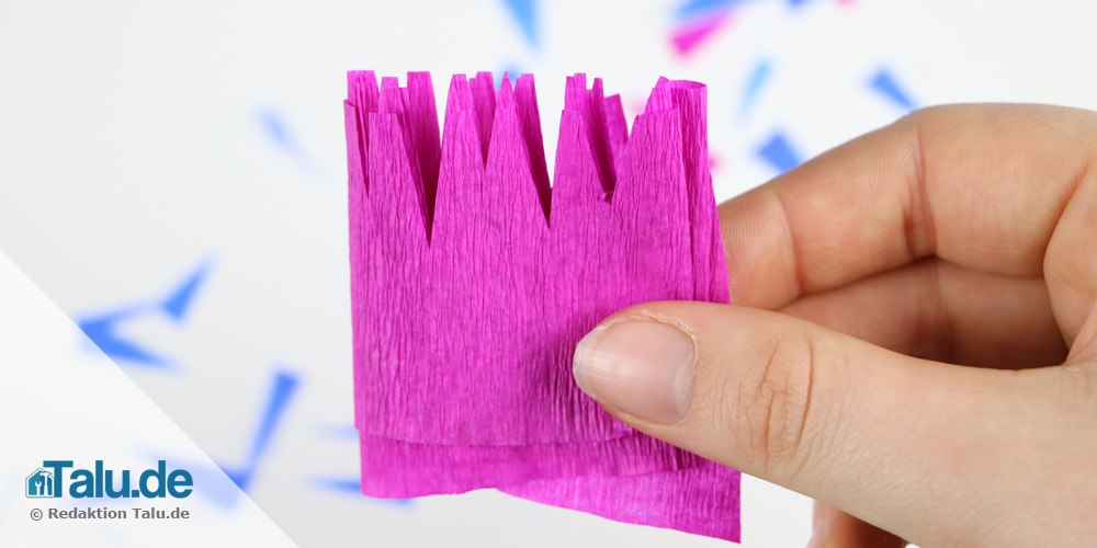 Papierblume basteln