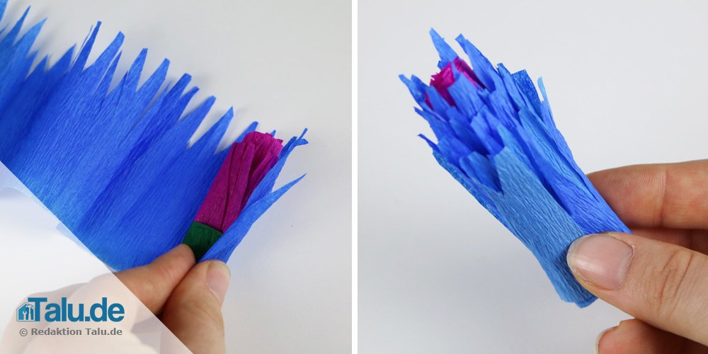 Papierblume basteln