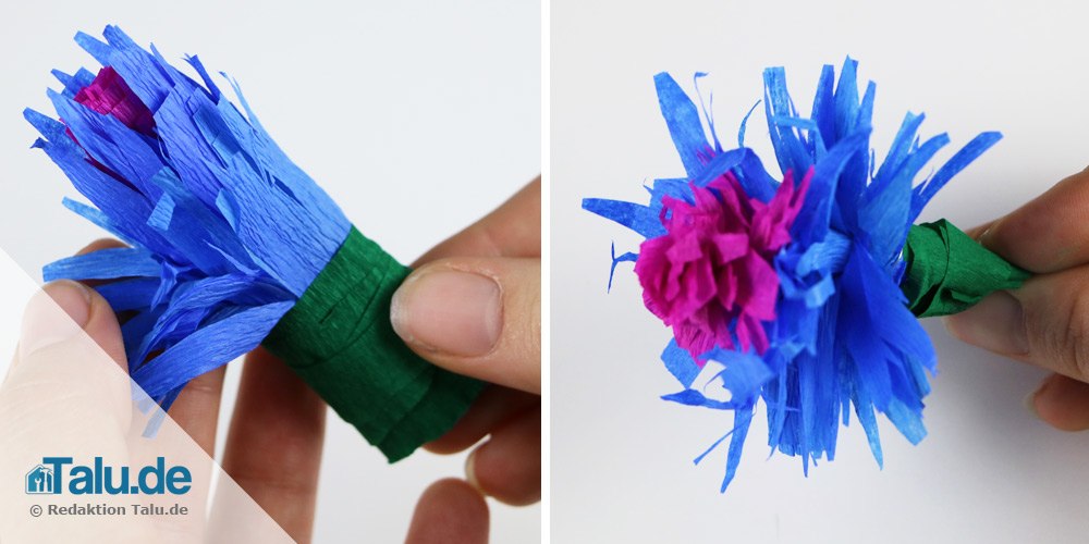 Papierblume basteln