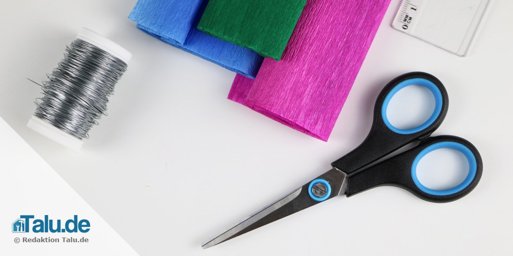 Papierblume basteln
