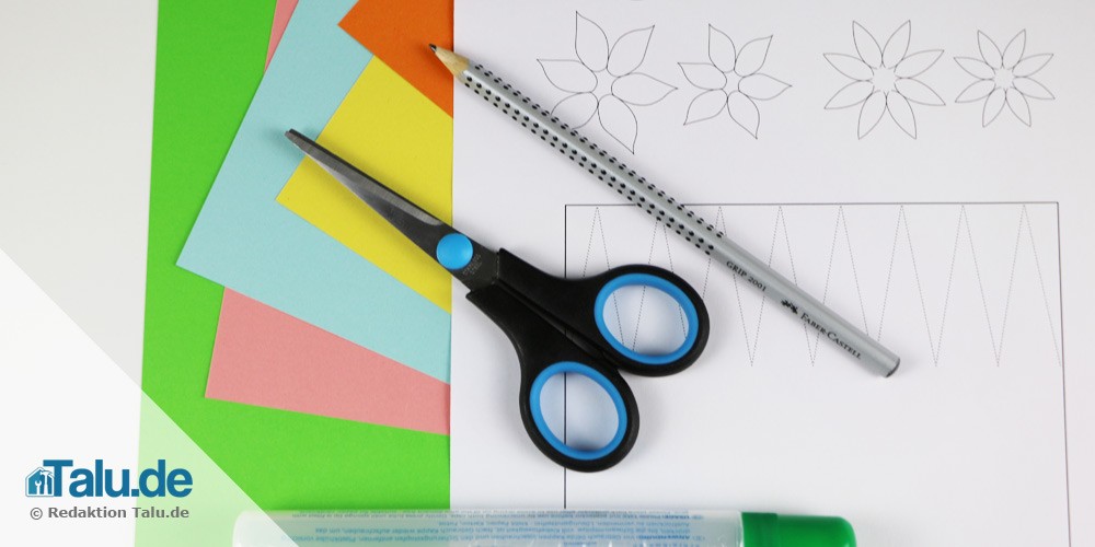 Papierblumen basteln mit Kindern