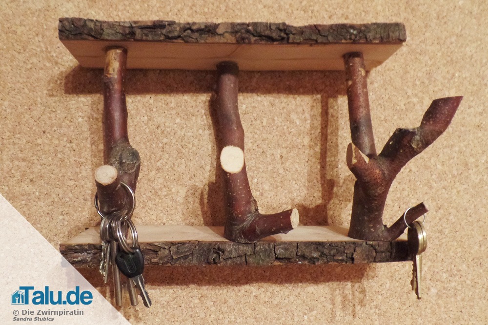 Schlüsselbrett aus Holz
