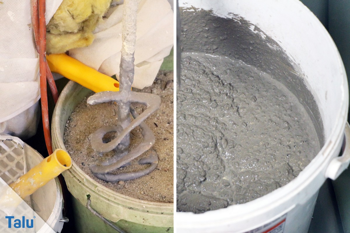 Beton anmischen