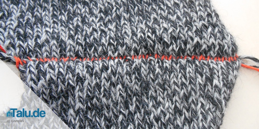 verbundene Strickteile