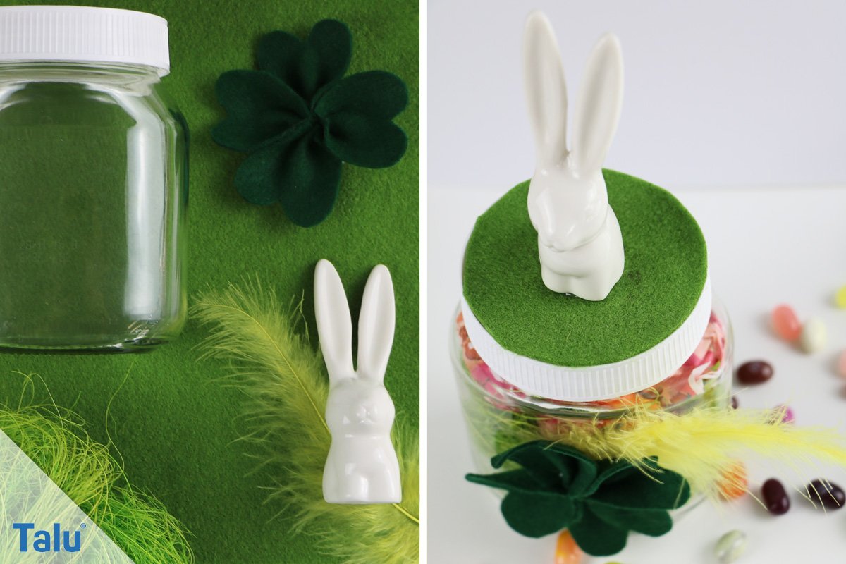 DIY-Osternest im Glas