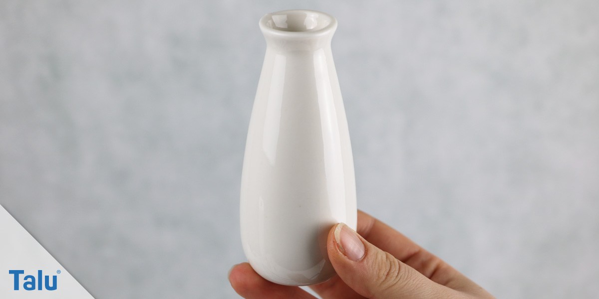 weiße Vase