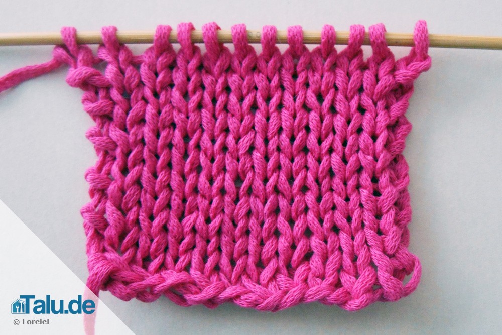 Knötchenrand stricken