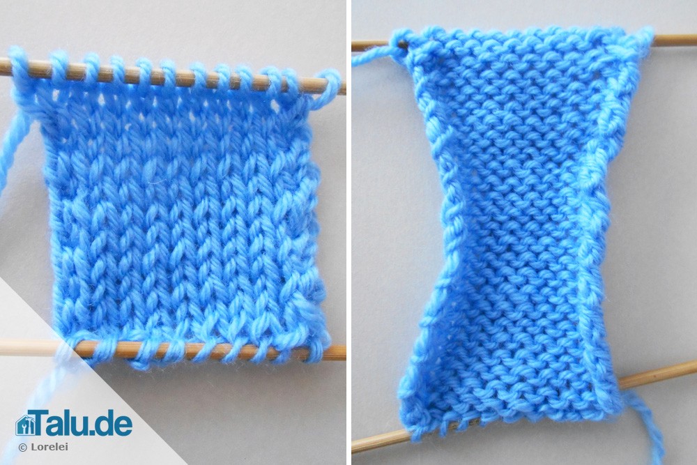 Verkreuzrand stricken