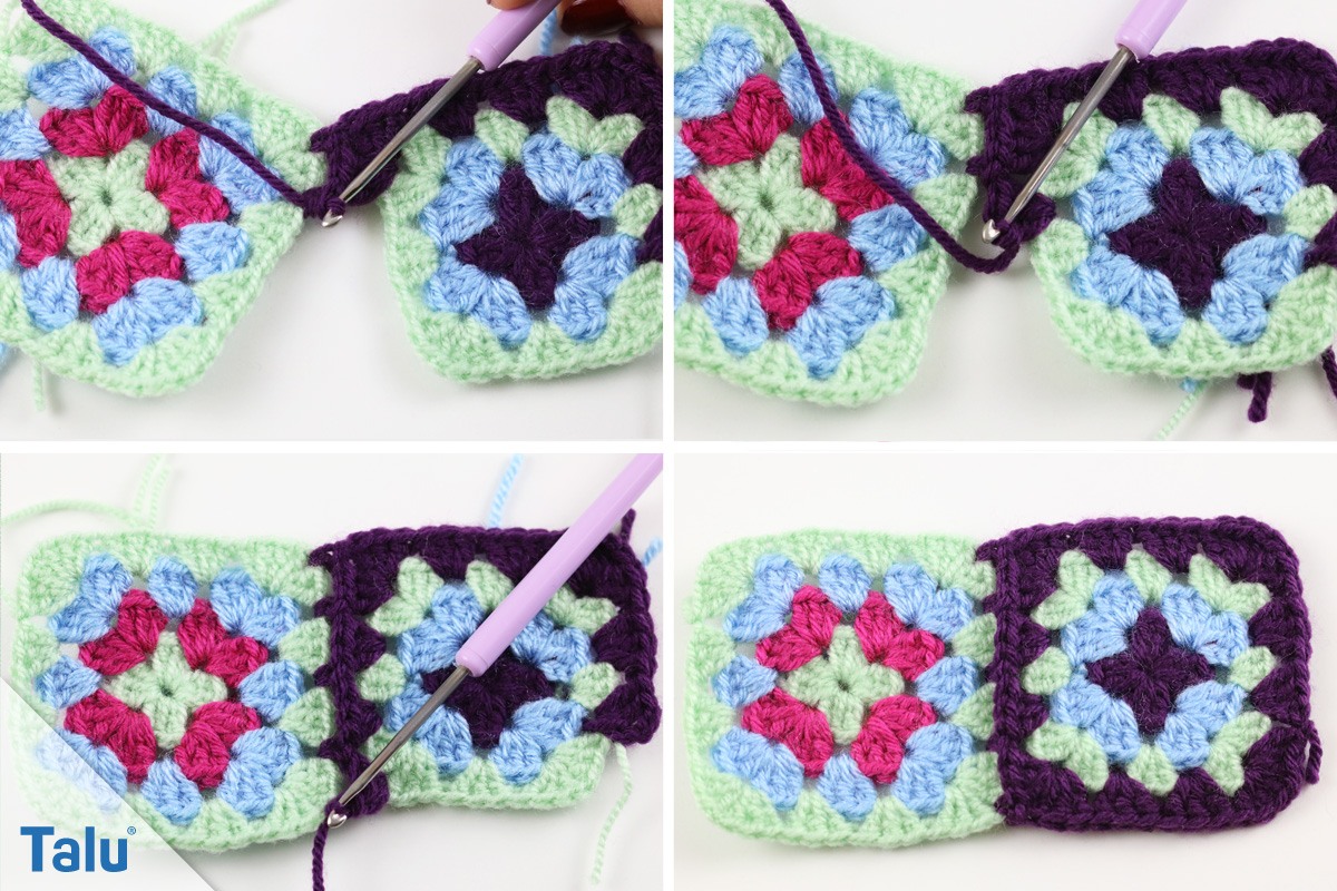 Granny Squares verbinden