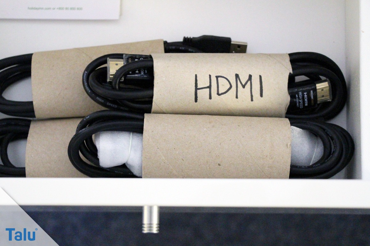 Kabel aufräumen