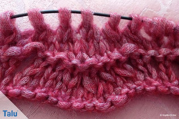 Kapuzenloop stricken