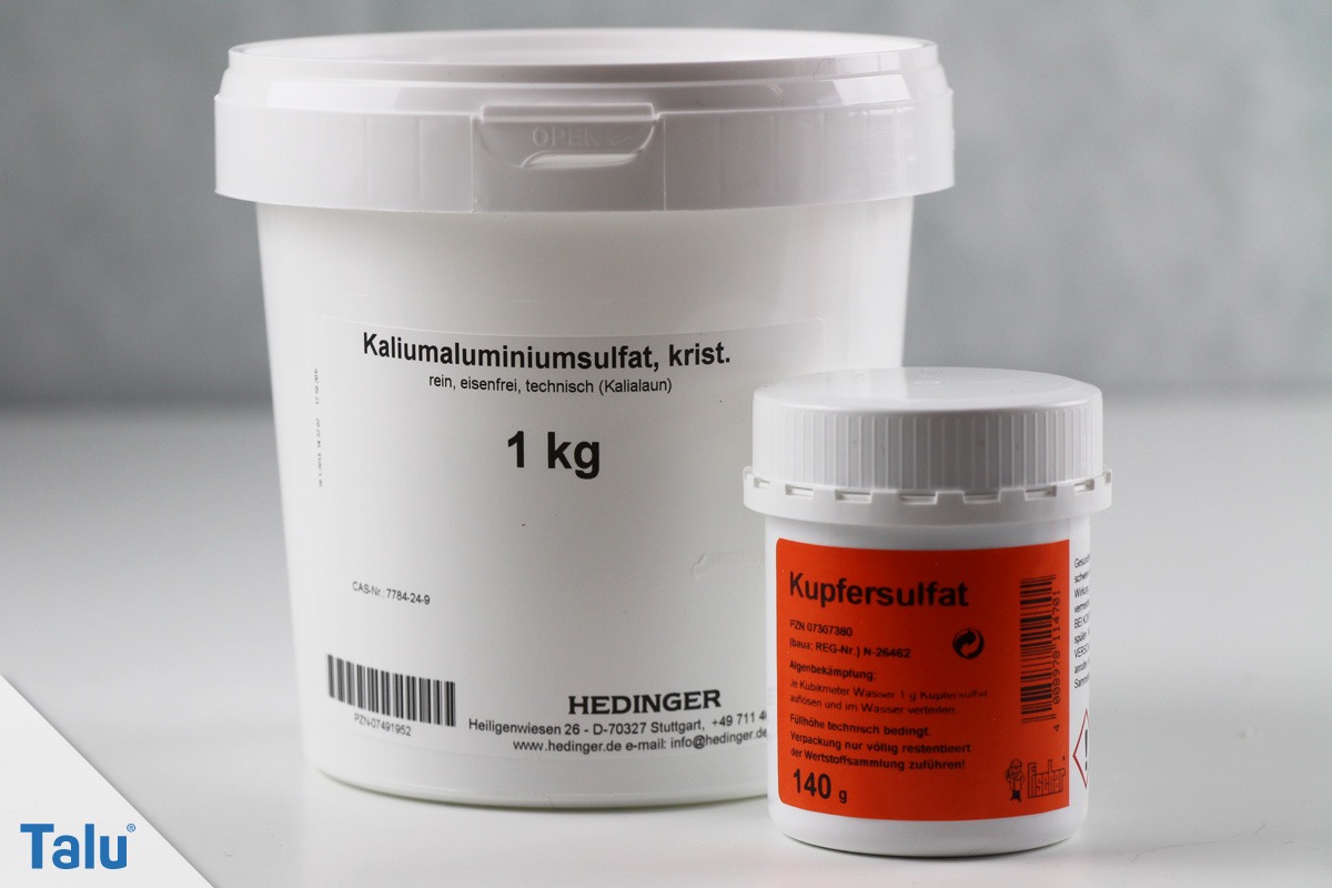 Alaun und Kupfersulfat