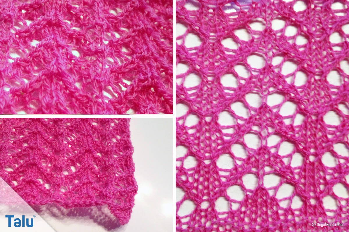 Lace-Muster stricken